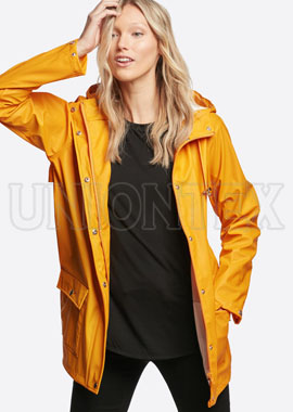 Fashion PU rain jacket